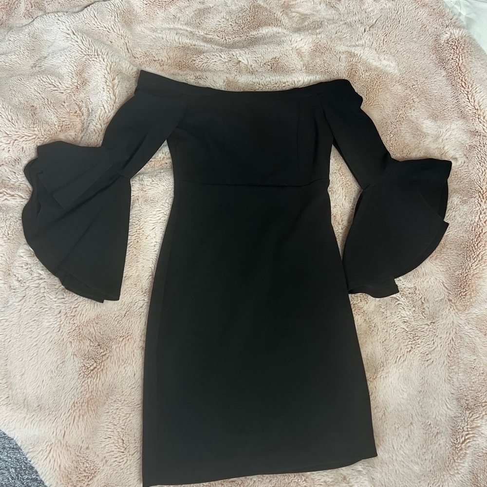 Elegant Black Off-Shoulder Dress